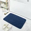 Solid Color Memory Pad Door Mat Thickened Absorbent Non-slip Bathroom Mat Mat Quick-drying