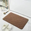 Solid Color Memory Pad Door Mat Thickened Absorbent Non-slip Bathroom Mat Mat Quick-drying