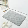 Solid Color Memory Pad Door Mat Thickened Absorbent Non-slip Bathroom Mat Mat Quick-drying
