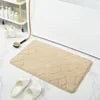 Solid Color Memory Pad Door Mat Thickened Absorbent Non-slip Bathroom Mat Mat Quick-drying