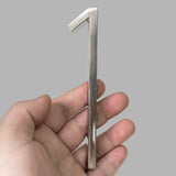 125mm Floating House Number Outdoor 5 inch Silver Zinc Alloy Letter Apartment Door Numbers Mailbox Address Sign #0-9 With Screws
