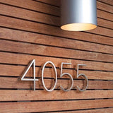 125mm Floating House Number Outdoor 5 inch Silver Zinc Alloy Letter Apartment Door Numbers Mailbox Address Sign #0-9 With Screws