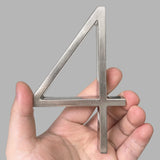 125mm Floating House Number Outdoor 5 inch Silver Zinc Alloy Letter Apartment Door Numbers Mailbox Address Sign #0-9 With Screws