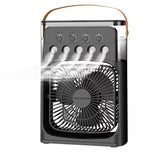 2025 New Three In One Household Air Conditioner Small Air Cooler Portable Smallfan Household Night Humidifier LED Nightlight Fan