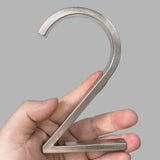 125mm Floating House Number Outdoor 5 inch Silver Zinc Alloy Letter Apartment Door Numbers Mailbox Address Sign #0-9 With Screws