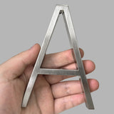125mm Floating House Number Outdoor 5 inch Silver Zinc Alloy Letter Apartment Door Numbers Mailbox Address Sign #0-9 With Screws