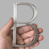 125mm Floating House Number Outdoor 5 inch Silver Zinc Alloy Letter Apartment Door Numbers Mailbox Address Sign #0-9 With Screws
